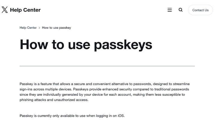 城中苹果维修店铺分享iOS用户如何通过通行密钥(Passkey)登录 