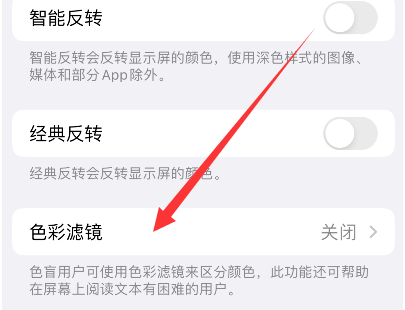 城中苹果14正规维修分享iPhone14如何关闭色彩滤镜 